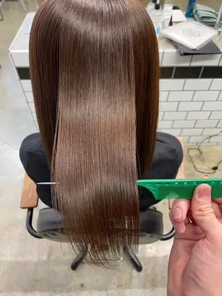 セミロング カラー 🌈本物の髪質改善 森田涼平のヘアスタイル