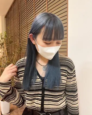 セミロング カラー パーマ ヘアアレンジ ❣️倉敷❣️美髪 カラー能登一成のヘアスタイル