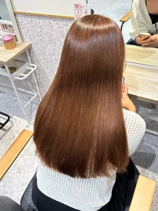 セミロング カラー 暖色カラー/ パリジェンヌ💟みくのヘアスタイル
