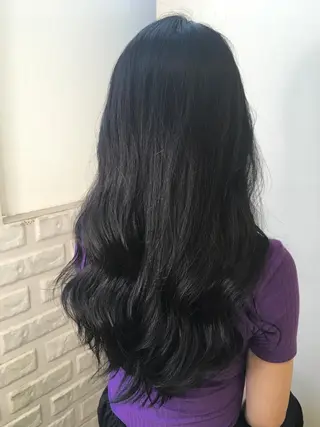 ロング カラー 農添 杏のヘアスタイル