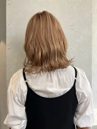 ミディアム カラー 髪質改善/ボブ/ ハイトーン❣️yuiのヘアスタイル