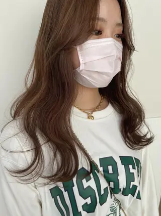 ロング カラー 似合わせ.ﾍｱｾｯﾄ 得意🌹井上美沙のヘアスタイル