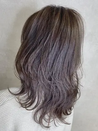 ミディアム カラー RIENS♡xrea 山本優舞のヘアスタイル