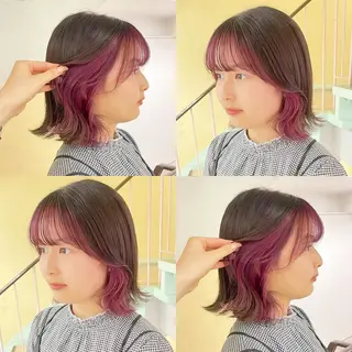 カラー 渋谷:インナーカラー ／🍒エリカ🍒のヘアスタイル