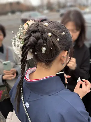 ヘアアレンジ unjour terrace所属・加藤 希実のヘアスタイル