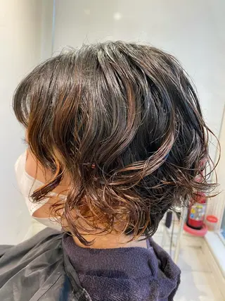 ショート パーマ レ　セゾンEX大宮店所属・石山 海斗のヘアスタイル