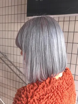 ミディアム ヘアアレンジ シアーベージュニスト 🥣大石亜里紗のヘアスタイル