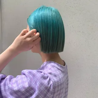 ミディアム カラー ブリーチカラーが人気 onnuのヘアスタイル