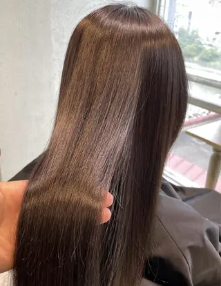 ロング BALE所属・祥華(さちか)／透 明感カラー／髪質改善のヘアスタイル