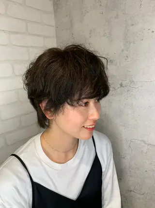 ショート 中川歩 髪質改善 ツヤカラー【横浜】のヘアスタイル