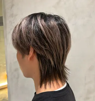 ショート カラー メンズ 落ちる黒 森崎雄斗のヘアスタイル