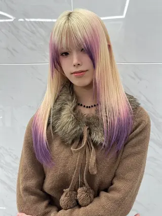 ロング カラー 栄美容師 ケントのヘアスタイル