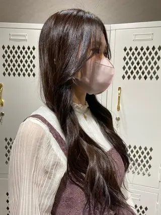 ロング カラー Aloa yokohama所属・💎透明感カラー /似合わせカット💎のヘアスタイル