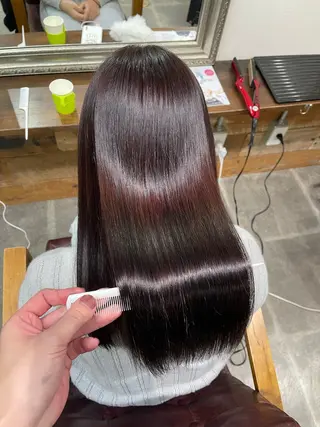 ロング カラー SOYON西大寺店所属・ダブルカラー/ 髪質改善💎安藤のヘアスタイル