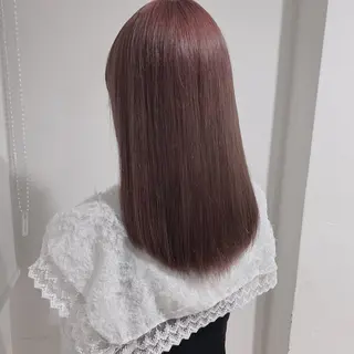 ロング カラー 韓国レイヤー🕊️ 柔らかベージュ🧸のヘアスタイル