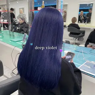 ロング カラー 韓国っぽ♡寒色/暗髪 🫧MOEKA🦋のヘアスタイル