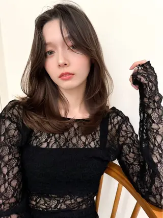 ロング 美人レイヤーカット 後藤健一のヘアスタイル