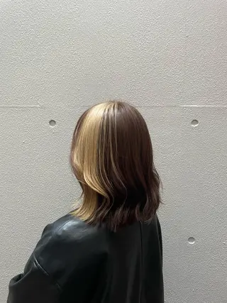 ミディアム カラー ヘアアレンジ MARIO HAIR DESIGN所属・艶カラー/カット 🌒Ameriのヘアスタイル