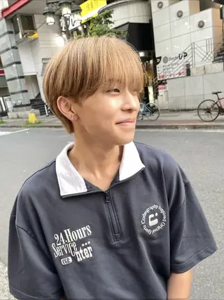 ショート メンズ AMRITA所属・men'sｶｯﾄ ﾊﾟｰﾏ🫧ｼｵﾝのヘアスタイル