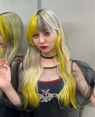 ロング カラー 🐈‍⬛🌙中野 紗知🌙🐈‍⬛のヘアスタイル