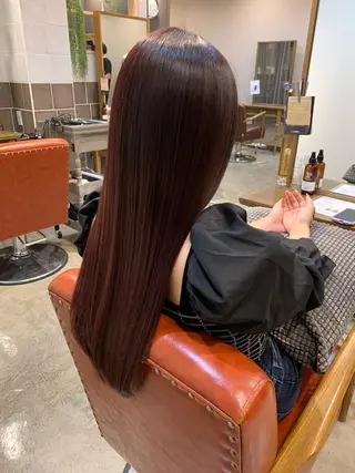 ロング カラー 岡田 匡史のヘアスタイル