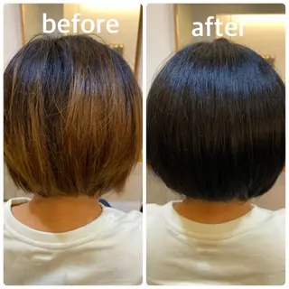 ショート カラー エイト ウメダのヘアスタイル