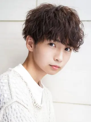 ショート パーマ メンズ MEN'S  HAIR SENSE 渋谷神南所属・🔥メンズ特化🔥 YUTAのヘアスタイル