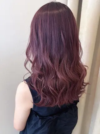 ミディアム カラー ヘアアレンジ エクステ＆カラー 特化F-card上通のヘアスタイル