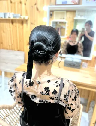 セミロング ヘアセット/金山 佐野 妃都美のヘアスタイル