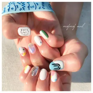 ネイル mofmofnail 🌿shimizuのネイルデザイン