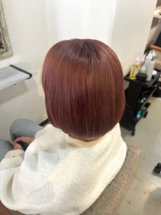 カラー Sherry/R 三川町 山本なつみのヘアスタイル