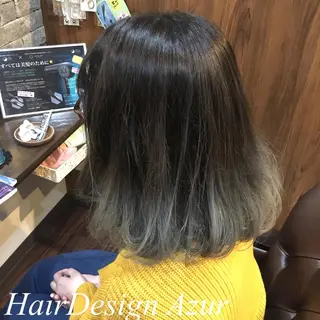 ミディアム カラー HairDesign Azurのヘアスタイル