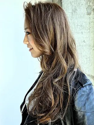 セミロング カラー 🌿flencia 丸　和博🌿のヘアスタイル