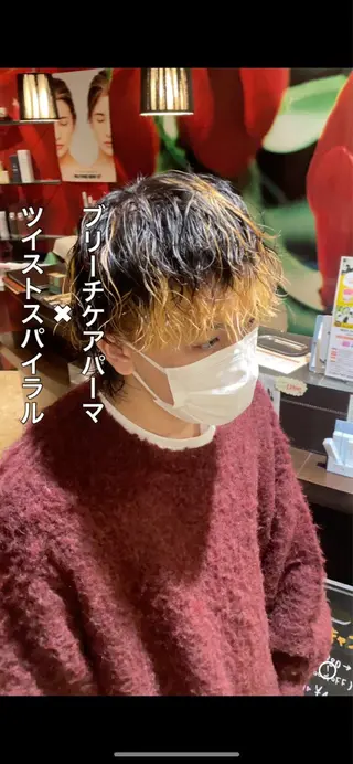 ミディアム 中島 稔/稲毛メンズパーマのヘアスタイル