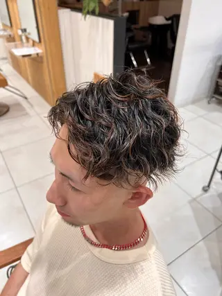 メンズ レディースショート/ メンズパーマ/足立のヘアスタイル