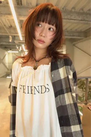 ミディアム fev Yumaのヘアスタイル