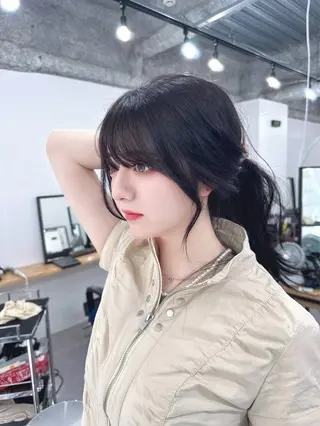 ロング 福間克徳/顔まわり /レイヤーカットのヘアスタイル