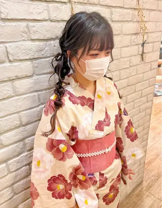 ロング ヘアアレンジ 🎀野崎 美玖𝜗𝜚˚⋆のヘアスタイル