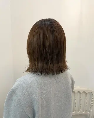 カラー ボブ／ミニボブ／ akaneのヘアスタイル