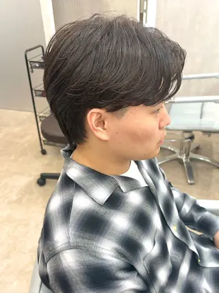 パーマ メンズ 🧸韓国ヘア/メンズ KURUMI‎‎🤍のヘアスタイル