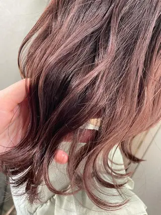 ミディアム カラー 極艶透明感カラー💖 髪質改善/出雲つぐみのヘアスタイル