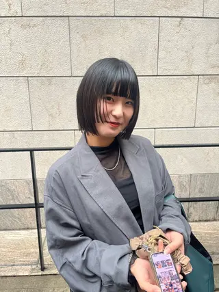 ショート JESTER烏丸御池店所属・暖色カラー/艶カラー /透明感/ななこのヘアスタイル