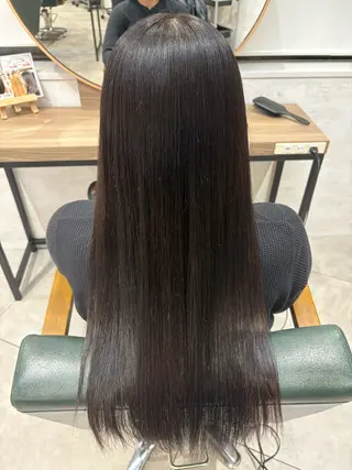 ロング 暗髪/透明感カラー /hyugaのヘアスタイル