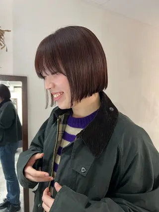 ショート カラー ハイトーンボブ美容師 /馬場 翼のヘアスタイル