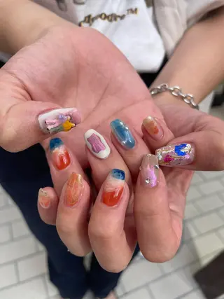 ネイル 栗田 ゆう子のネイルデザイン