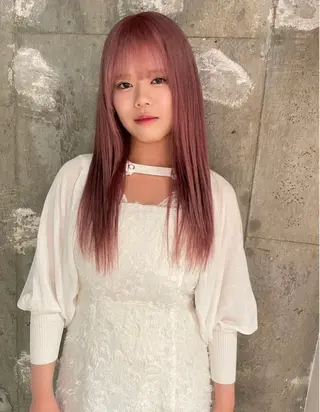 ロング カラー mira🍓★ nailのネイルデザイン