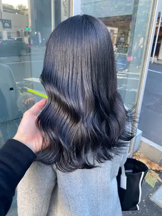 ロング カラー パーマ ヘアアレンジ メンズ キッズ ネイル マツエク・マツパ 🦋韓国風カラー🦋 こうせい原宿のヘアスタイル