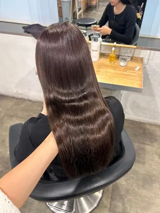 カラー ヘアアレンジ ロング 🤍ベージュ/透明感 韓国ヘア/まりん🤍のヘアスタイル