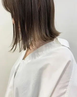 ミディアム カラー route南堀江所属・✂️ボブの神様 北村涼✂️のヘアスタイル