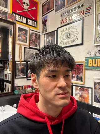 ショート パーマ メンズ CribHoodbarbershop所属・白井 昇太のヘアスタイル